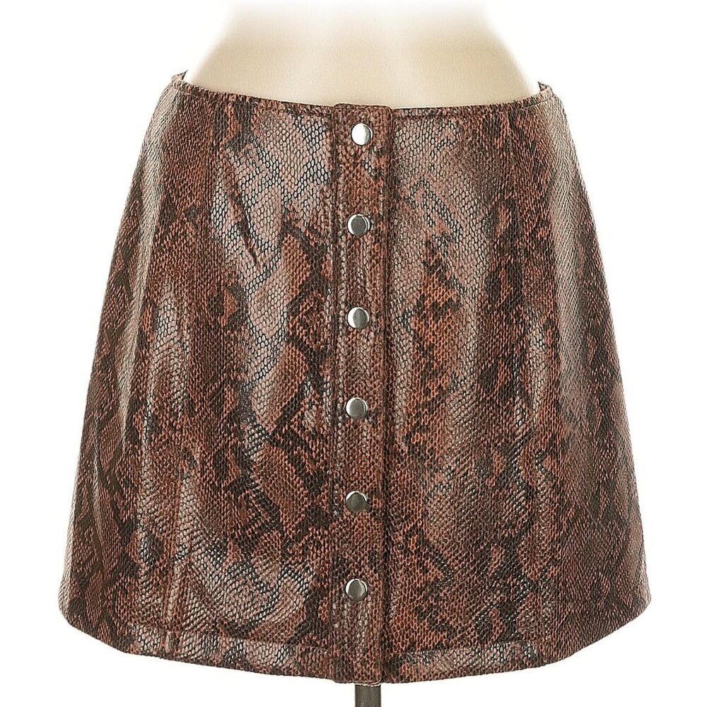 Faux Leather Skirt